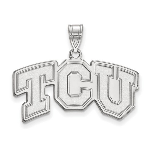 Texas Christian University TCU Horned Frogs Sterling Silver Pendant 3.68 gr