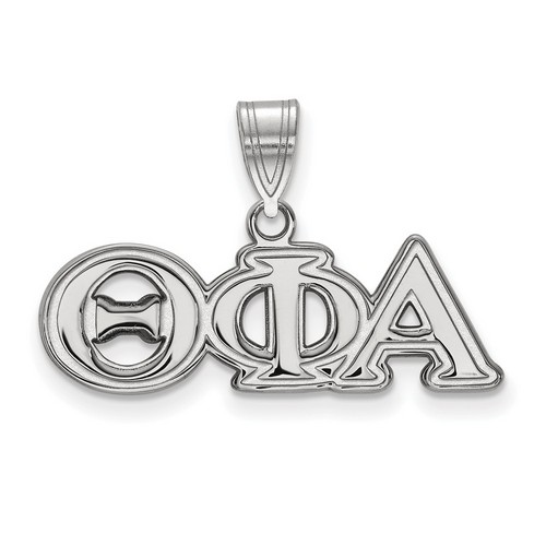 Theta Phi Alpha Sorority Medium Pendant in Sterling Silver 1.82 gr