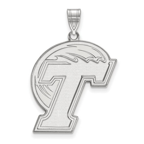Tulane University Green Wave XL Pendant in Sterling Silver 3.75 gr