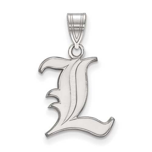 University of Louisville Cardinals Medium Pendant in Sterling Silver 1.39 gr