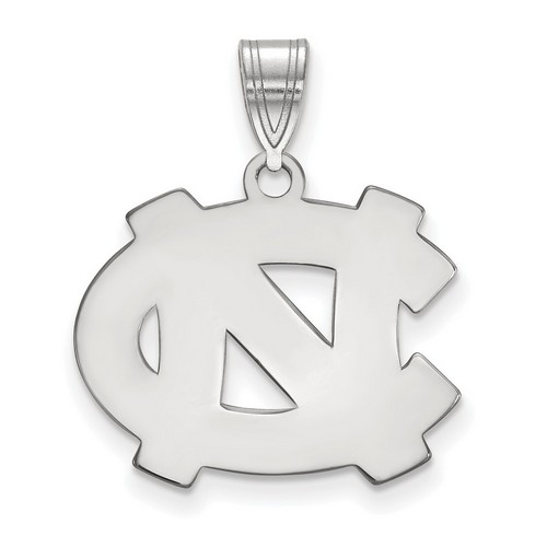 University of North Carolina Tar Heels Medium Pendant in Sterling Silver 2.75 gr