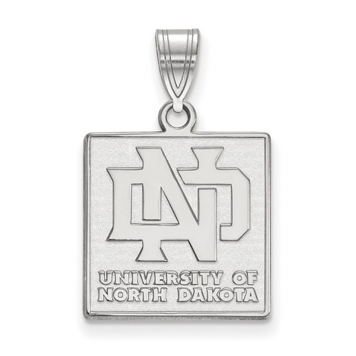 University of North Dakota Fighting Hawks Medium Sterling Silver Pendant 2.58 gr