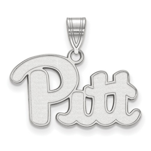 University of Pittsburgh Pitt Panthers Medium Pendant in Sterling Silver 2.34 gr