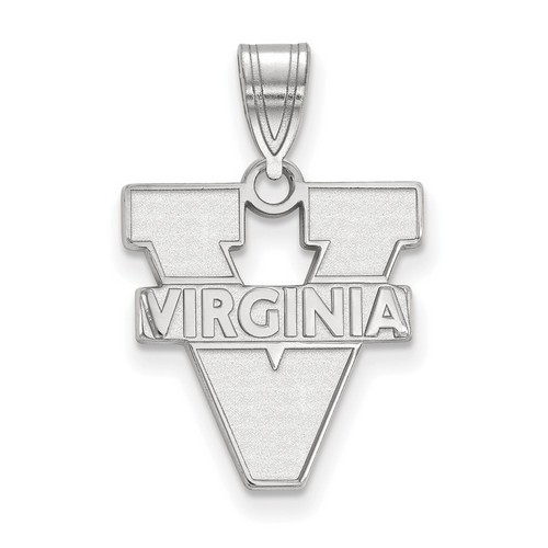 University of Virginia Cavaliers Medium Pendant in Sterling Silver 1.59 gr