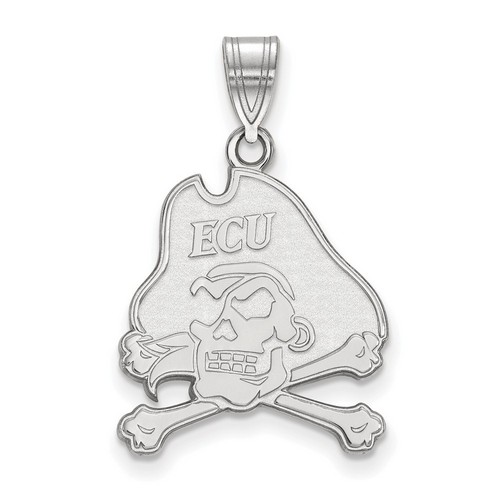 East Carolina University Pirates Large Pendant in Sterling Silver 2.42 gr