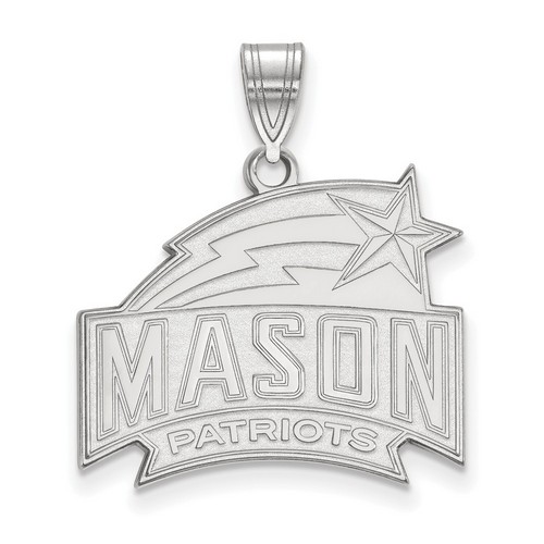 George Mason University Patriots Large Pendant in Sterling Silver 2.98 gr