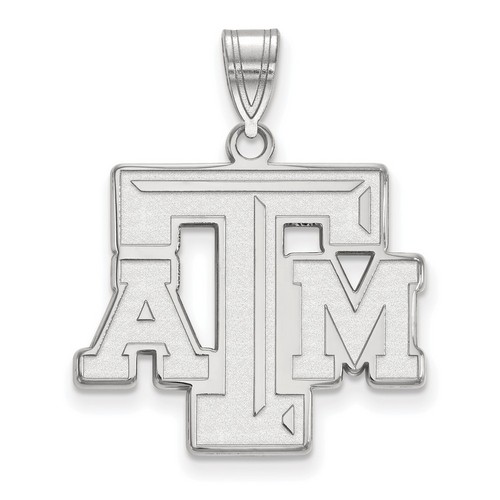 Texas A&M University Aggies Large Pendant in Sterling Silver 3.12 gr