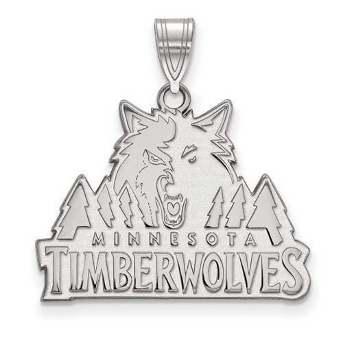 Minnesota Timberwolves Large Pendant in Sterling Silver 3.56 gr