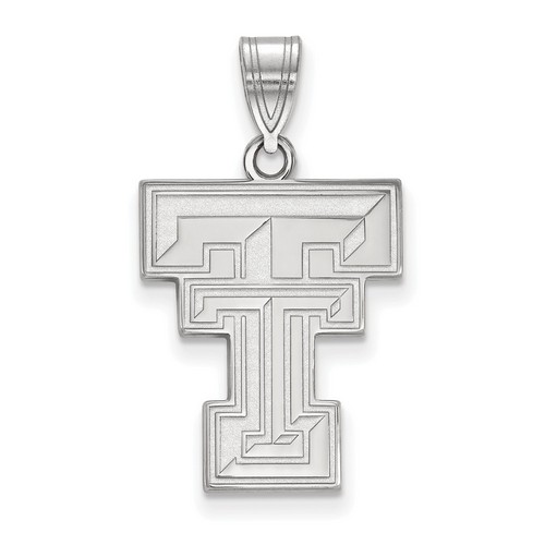 Texas Tech University Red Raiders Large Pendant in Sterling Silver 2.34 gr