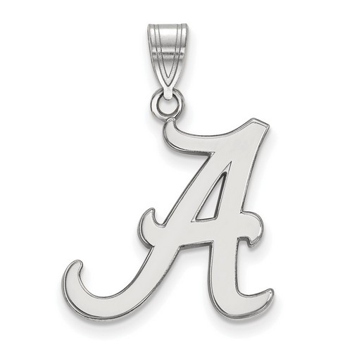University of Alabama Crimson Tide Large Pendant in Sterling Silver 2.03 gr