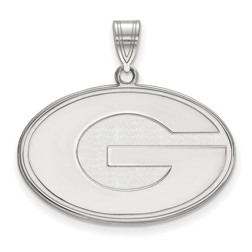 University of Georgia Bulldogs Large Pendant in Sterling Silver 4.95 gr
