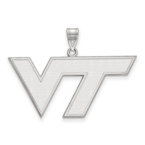 Virginia Tech Hokies Large Pendant in Sterling Silver 3.83 gr