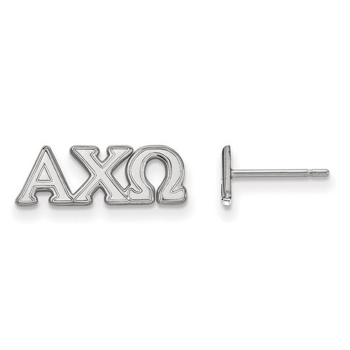 Alpha Chi Omega Sorority XS Post Earrings in Sterling Silver 1.03 gr