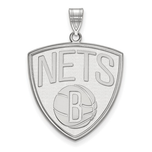 Brooklyn Nets XL Pendant in Sterling Silver 4.84 gr