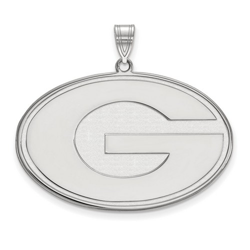 University of Georgia Bulldogs XL Pendant in Sterling Silver 8.50 gr