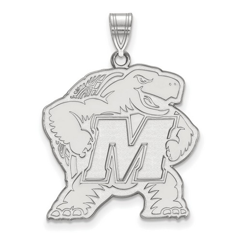 University of Maryland Terrapins XL Pendant in Sterling Silver 4.85 gr