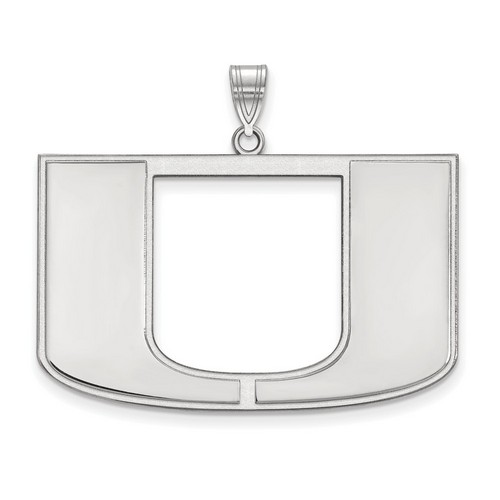 University of Miami Hurricanes XL Pendant in Sterling Silver 7.44 gr