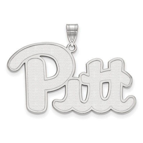 University of Pittsburgh Pitt Panthers XL Pendant in Sterling Silver 5.19 gr