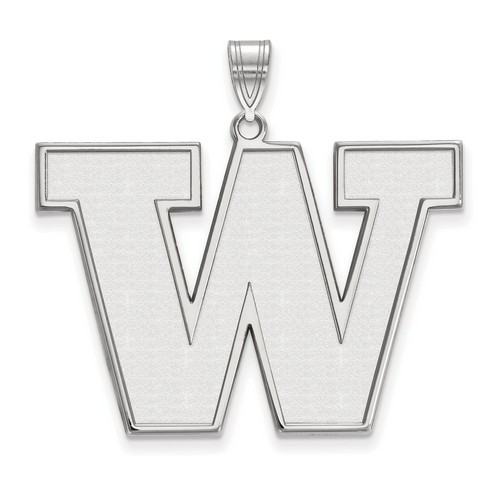University of Washington Huskies XL Pendant in Sterling Silver 5.54 gr