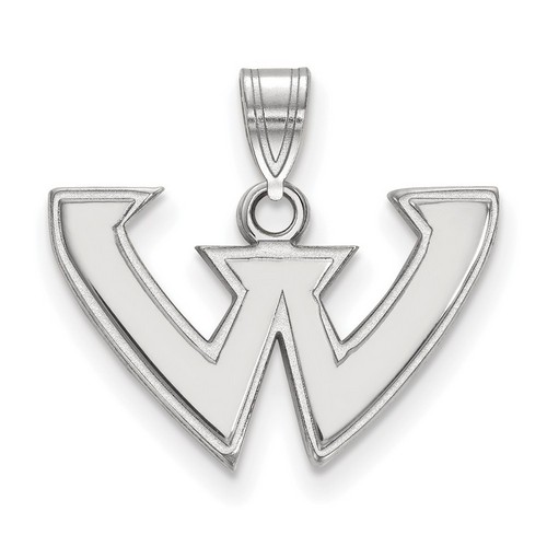 Wayne State University Warriors Small Pendant in Sterling Silver 1.59 gr