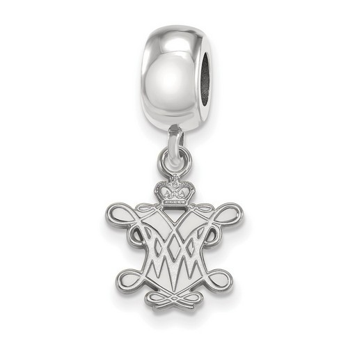 College of William & Mary Tribe Small Dangle Bead in Sterling Silver 3.19 gr