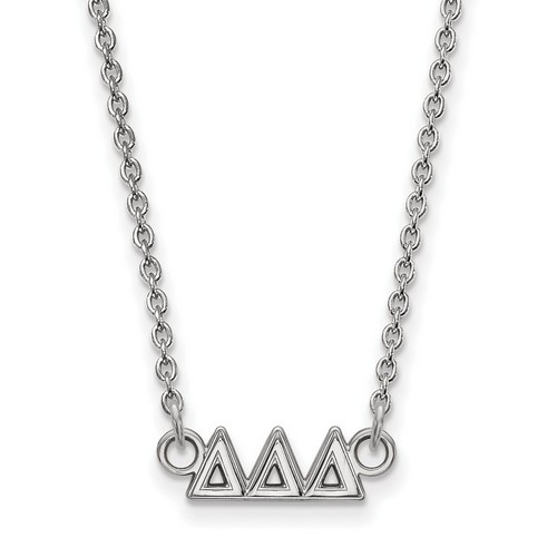 Tri Delta Sorority XS Pendant Necklace in Sterling Silver 2.54 gr