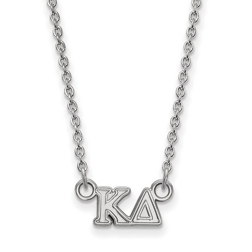 Kappa Delta Sorority XS Pendant Necklace in Sterling Silver 2.54 gr