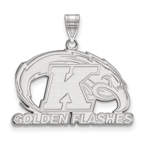 Kent State University Golden Flashes Large Pendant in Sterling Silver 4.64 gr