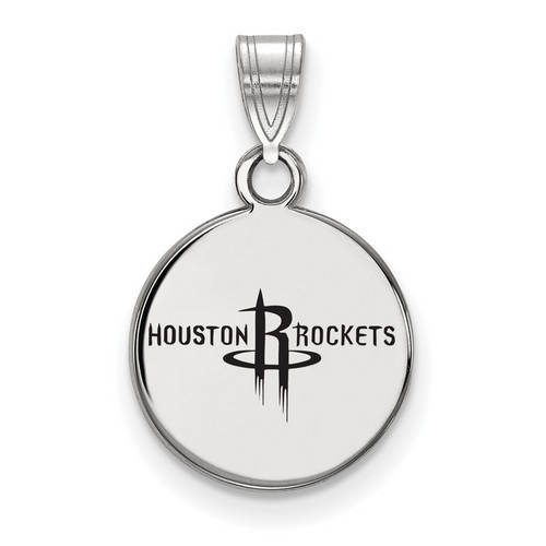 Houston Rockets Small Disc Pendant in Sterling Silver 1.51 gr