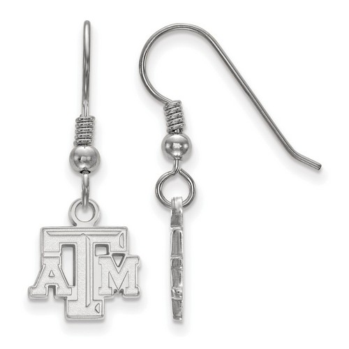 Texas A&M University Aggies XS Dangle Earrings in Sterling Silver 1.58 gr