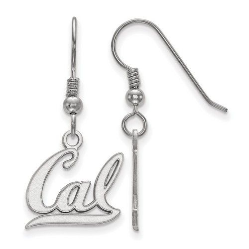 UC Berkeley California Golden Bears Small Sterling Silver Dangle Earrings 1.52gr
