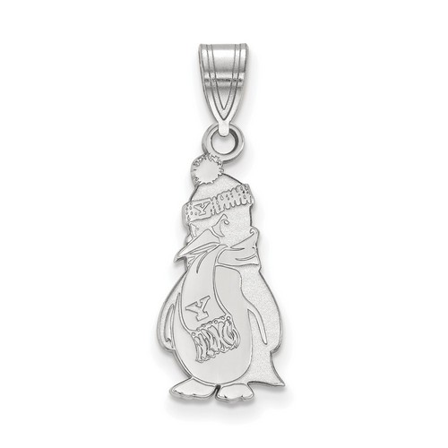 Youngstown State University Penguins Large Pendant in Sterling Silver 1.39 gr