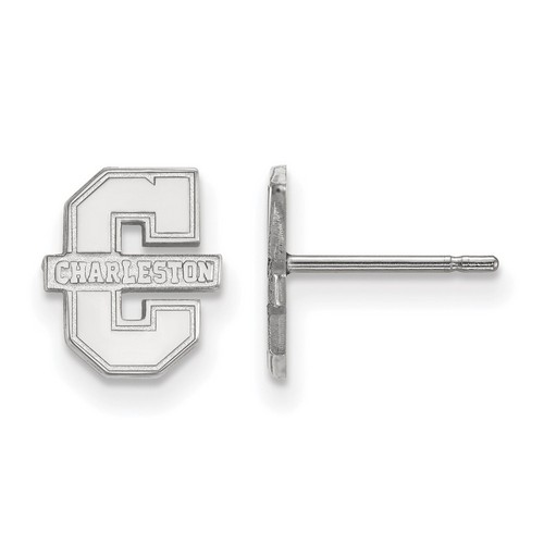 College of Charleston Cougars XS Post Earrings in Sterling Silver 0.98 gr