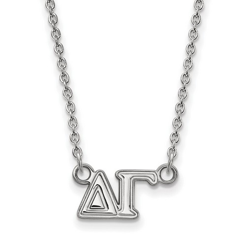 Delta Gamma Sorority Medium Pendant Necklace in Sterling Silver 4.20 gr