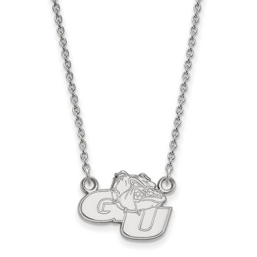 Gonzaga University Bulldogs Small Pendant Necklace in Sterling Silver 3.45 gr