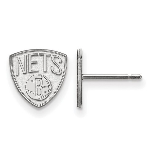 Brooklyn Nets XS Post Earrings in Sterling Silver 1.13 gr