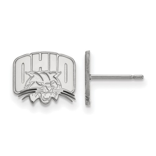 Ohio University Bobcats XS Post Earrings in Sterling Silver 1.46 gr