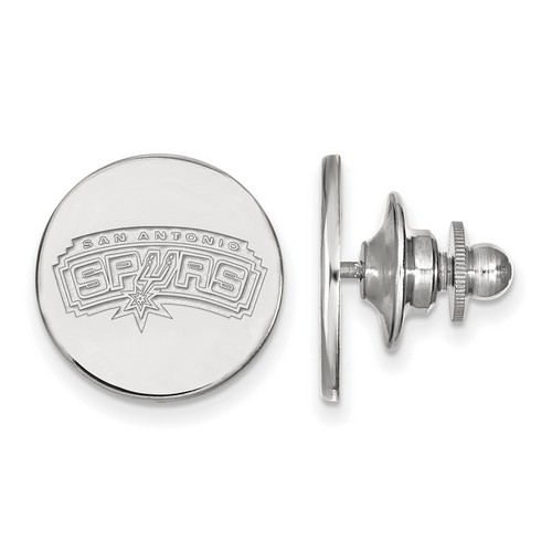 San Antonio Spurs Lapel Pin in Sterling Silver 1.89 gr