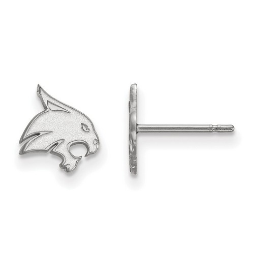 Texas State University Bobcats XS Post Earrings in Sterling Silver 0.46 gr