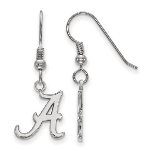 University of Alabama Crimson Tide Small Sterling Silver Dangle Earrings 1.32 gr