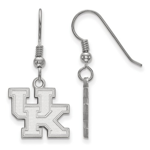 University of Kentucky Wildcats Small Dangle Earrings in Sterling Silver 2.05 gr