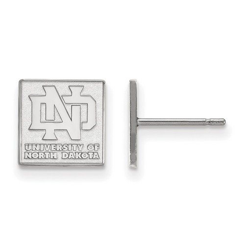 University of North Dakota Fighting Hawks Sterling Silver Post Earrings 1.48 gr