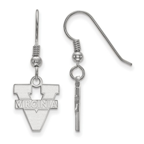 University of Virginia Cavaliers Small Dangle Earrings in Sterling Silver