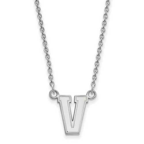 Vanderbilt University Commodores Small Pendant Necklace in Sterling Silver