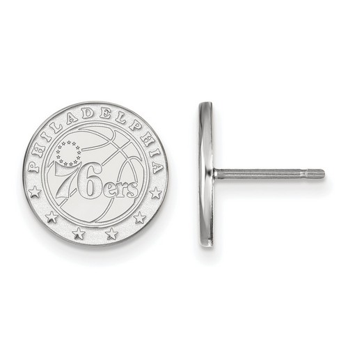 Philadelphia 76ers Small Post Earrings in Sterling Silver 2.20 gr
