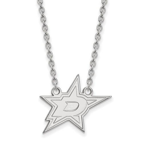 Dallas Stars Large Pendant Necklace in Sterling Silver 5.14 gr
