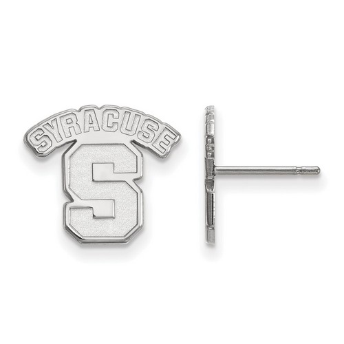 Syracuse University Orange Small Post Earrings in Sterling Silver 1.56 gr