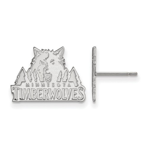 Minnesota Timberwolves Small Post Earrings in Sterling Silver 2.19 gr