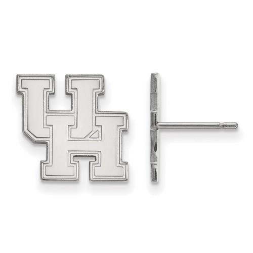 University of Houston Cougars Small Post Earrings in Sterling Silver 1.96 gr