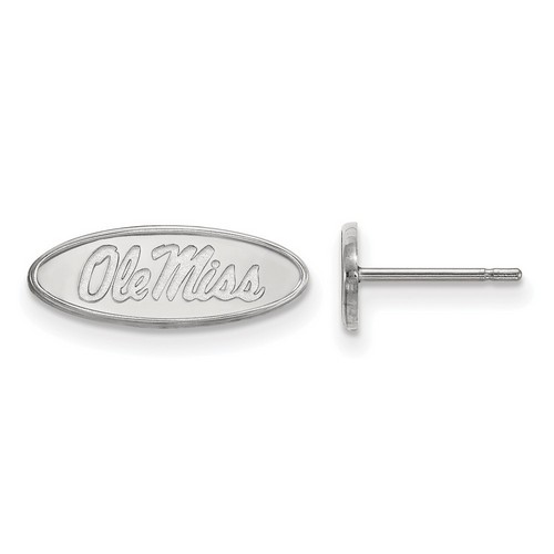 University of Mississippi Rebels XS Post Earrings in Sterling Silver 1.48 gr